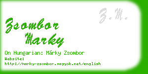 zsombor marky business card